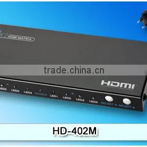 12-bit Deep Color 1080P/4 -in 2-out Full HD Matrix Switch/HD 3D Switch thumbnail-1