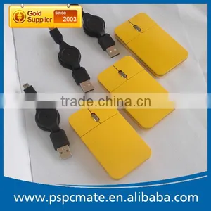 Laptop USB Wired Super Slim Thin LED Mouse With Light Up LOGO thumbnail-4