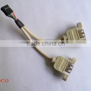 USB AFX 2 to 10P Bracket Cable in High Quality thumbnail-1