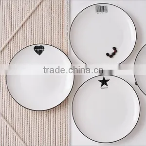 Contracted the Nordic Style Household Hand-painted Ceramic Dinner Plate YJ-XFXL thumbnail-2