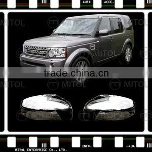 For LAND ROVER DISCOVERY 4 10- Chrome Door Mirror Cover Rim Frame thumbnail-1