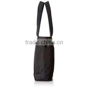 Durable Polyester Reusable Shopping Bag Tote Bag Black thumbnail-4