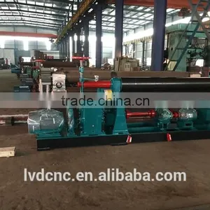 W11-12x3000 W11 Series 3-roller Symmetrical Rolling Machine, Power Roller Bending Machine thumbnail-2