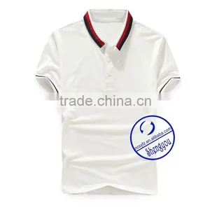 Custom Cotton Plain Dyed Mens T-shirts Polo Wholesale China thumbnail-5