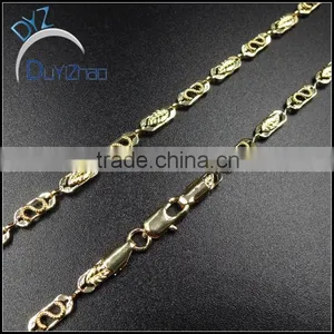 Factory Wholesale Latest Design Hip Hop Gold Necklace thumbnail-1
