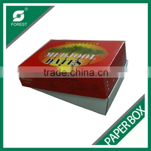 RECYCABLE CUSTOMIZED LOGO PRINTING FRUIT PACKAGING BOX CORRUGATED PACKING BOX CORRUGATED PACKING PAPER BOX WITH FREE SAMPLE thumbnail-1