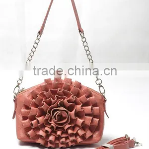 Flower Ruffled Crossbody Fashion Design Handbags 2012 thumbnail-1