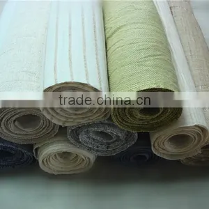 Eco-friendly Yarn Dyed Ramie Fabric for Wall Covering thumbnail-3
