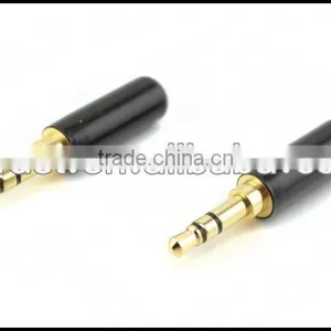 Audio Gade OEM Hi End Gold Plated 3.5-B Gold Plated 3.5MM Male Headphone Terminal Black thumbnail-3