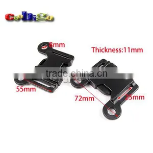 1" Webbing Woven Tape Sewing Side Release Buckle Plastic for Backpack Straps #FLC411-25B thumbnail-1