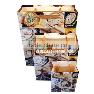 Famous Watch Printing Luxury Paper Shopping for Bag, Gift Bag thumbnail-3