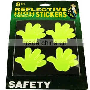 PVC Reflective Dogfoot Print Sticker Reflective Smile Sticker Reflective Bike Stickers Quality Choice thumbnail-4