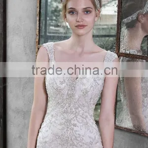 Guangzhou Factory Real Sample Latest China Custom Made Wedding Dress thumbnail-3