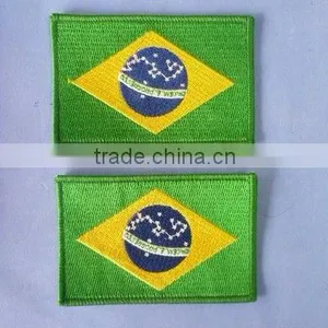 Embroidery Brazil National Flag Patch thumbnail-1