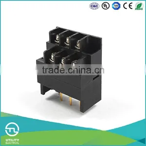 UTL Factory For Sale 2 To 24 Pins PBT Ul94V0 Types Of Electric Pcb Screw Terminal Block Connector Pitch 7.62mm thumbnail-1