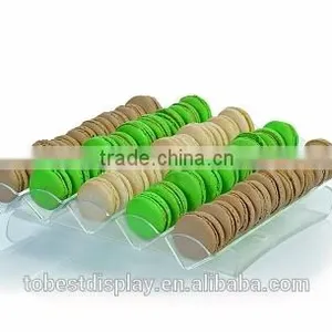 Attractive Design Clear Acrylic Macaron Display Trays Manufacturer for Bakery Room thumbnail-1