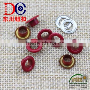 Colored Color and Nickel-Free Feature Brass Metal Shoe Eyelets thumbnail-1
