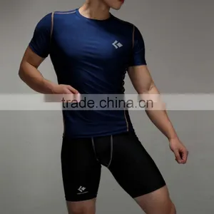 Men's Compression Tights T Shirt Running Bicycle Fitness Tees Outdoor Moisture Wicking Quick-drying T-shirt thumbnail-2