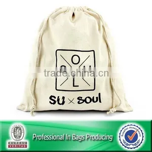 Custom Cheap Wholesale Cotton Canvas Drawstring Bag thumbnail-1