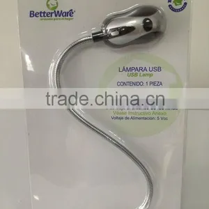 ONE LED Flexible Book Light With USB/ Super Bright Reading Lamp no Battery thumbnail-1
