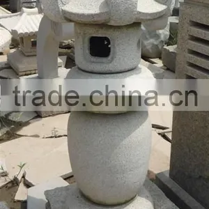 Grey Outdoor Japanese Style Garden Stone Lantern thumbnail-1