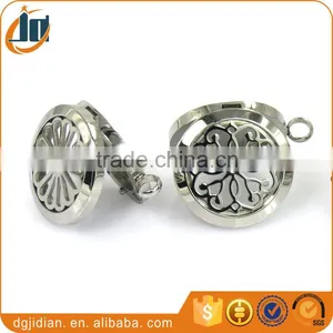Stainless Steel Perfume Locket Aromatherapy Essential Oil Diffuser Necklace thumbnail-3
