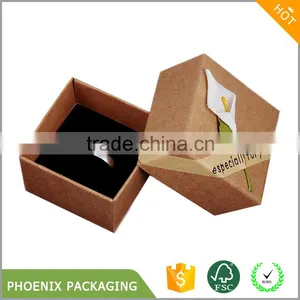 Fancy Retro Classic Kraft Paper Box Jewelry Ring Gift Box Packaging thumbnail-1