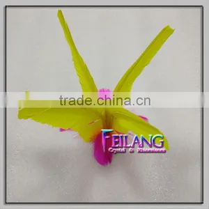 Oriental Feather Kick Shuttlecock Classical Sport Game Jianzi Vintage Yellow thumbnail-1