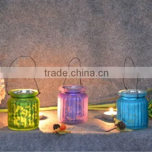 Electroplate Glass Candle Jars thumbnail-1