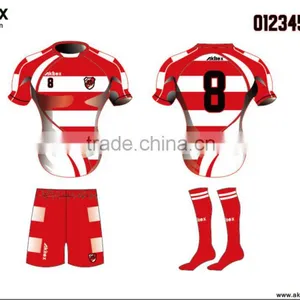 Custom High Quality Dry Fit Sublimation Soccer Jersey Uniform Shirt thumbnail-2