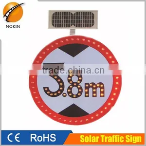 LED Flashing Solar Panel Yellow Solar Flashing Revolving Warning Light thumbnail-1