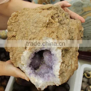 Natural Rough Amethyst Agate Geode thumbnail-3