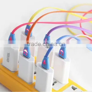 Lighting Smiley Android Smartphones Led Micro Usb Cable V8 Common Data Line thumbnail-5