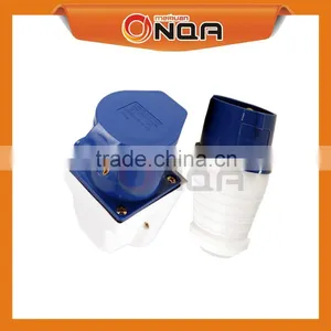 Wall Mounted Male and Female Industrial Plug and Socket 16A IP44 IP67 3p thumbnail-2