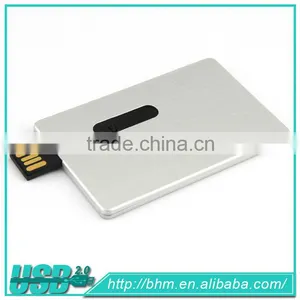 Hot Selling Customized LOGO Metal Credit Card Usb Flash Drive thumbnail-4