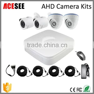 ACESEE Hot Selling HD DVR Kits 4ch AHD CCTV Camera System With 4pcs 720P AHD Cameras and 4CH AHD DVR thumbnail-1