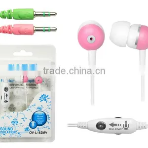 Colorful In-ear Fashional Earphone for Computer Passed CE,RoHS thumbnail-1