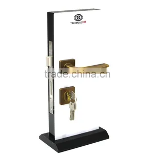 TRI-CIRCLE Zinc Alloy Door Handle Lock, Handle Door Lock Set thumbnail-4