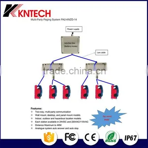 KNTECH PA2 Multi-party Industrial Duplex Multi-Party Paging Broadcasting System thumbnail-1
