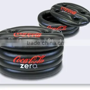 Hot Sale Fashion Pvc Black Inflatable Beer Cooler With Holder /eco-friendly Inflatable Ice Can/ice Bucket Inflatable thumbnail-1