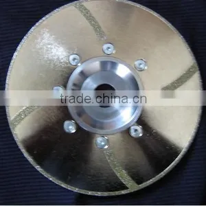 7" Continuous Rim Diamond Marble Saw Blade With Turbo Protections and Flange thumbnail-1