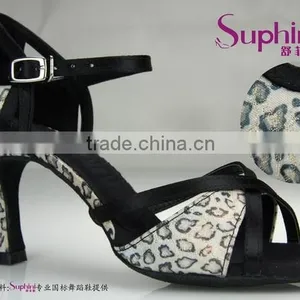 Suphini Elegant Leopard Stylish Cheap Latin Dance Shoes Woman thumbnail-1