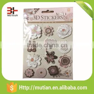 Flower Die Cut Chipboard Handmade Sticker/3D Sticker thumbnail-2
