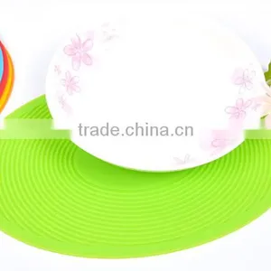 Colorful Round Non-Slip Heat Resistant Mat Coaster Cushion Placemat Kitchen Ware thumbnail-6