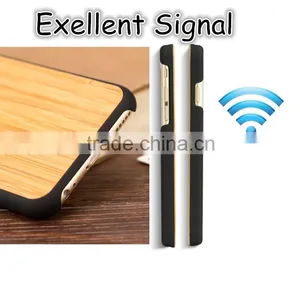 New Idea of Mix Material Phone Case PC and Bamboo Mobile Cover for IPhone 6/6s/6 Plus thumbnail-4