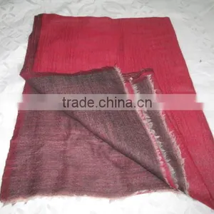 TWO COLOUR CASHMERE SCARVES TEXTILE thumbnail-3