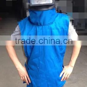 High Quality Sand Blast Helmet With Shoulder thumbnail-1