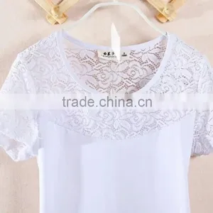 Cheap Promotional Price Women Cheap Stock t Shirt White t Shirt Wholesale Cheap thumbnail-1