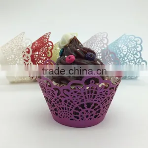Free Sample Lovely Laser Cut Cheap Paper Wedding Cake / Cupcake Box thumbnail-1