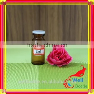 Pharmaceutical Amber Glass Bottle for Penicillin Bottle With Aluminum Cap for Pill Bottle With Flip Top Cap thumbnail-1